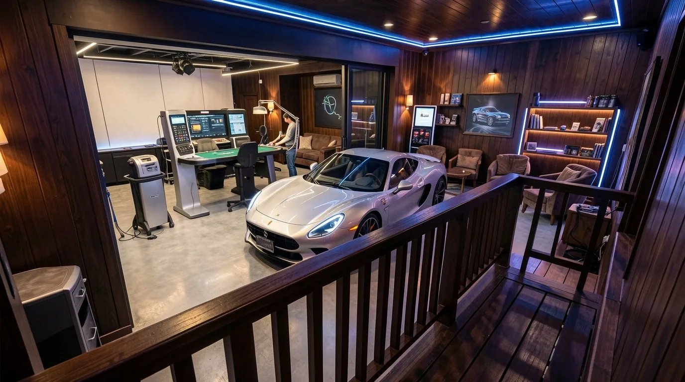 Pakiet Auto and Game łączący detailing i klub pokerowy