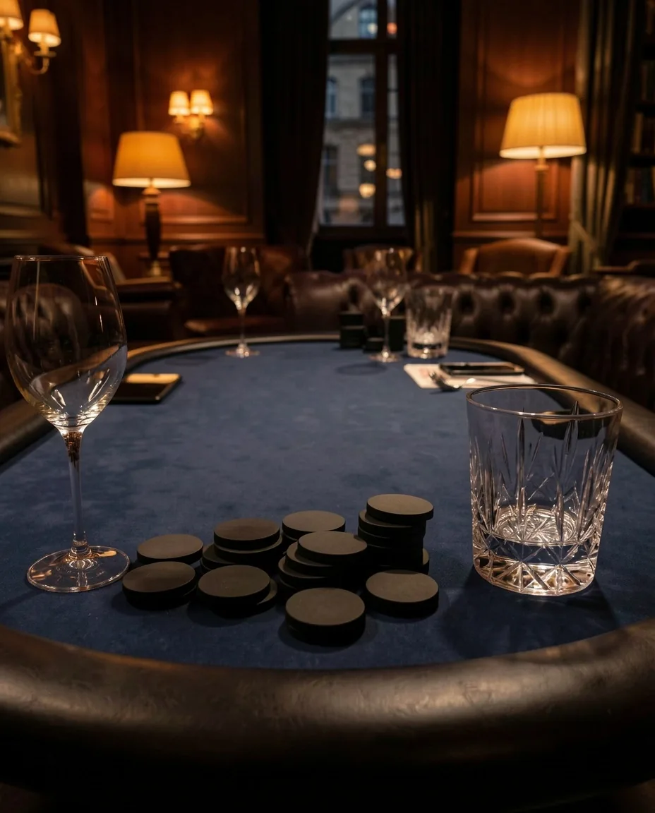Stół pokerowy w klubie Dom Verelle