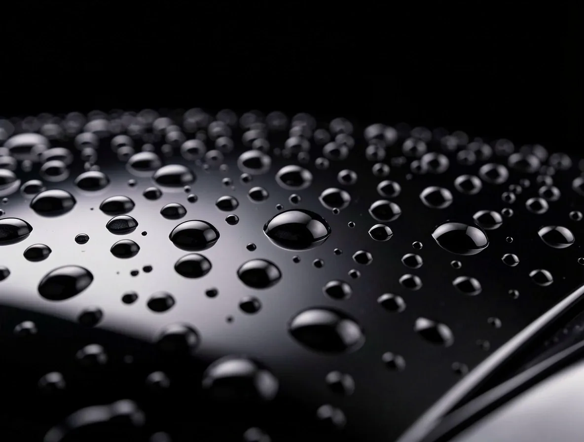 Efekt hydrofobowy powłoki ceramicznej na lakierze